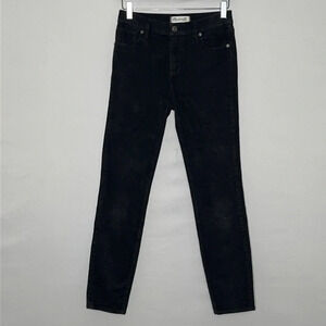 Madewell 1937 Hi-Riser Skinny Corduroy Pants in Black - Size 25